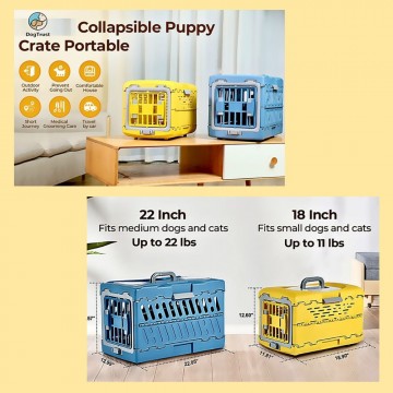 Rubeku Pet Carrier Foldable Capsule M Blue
